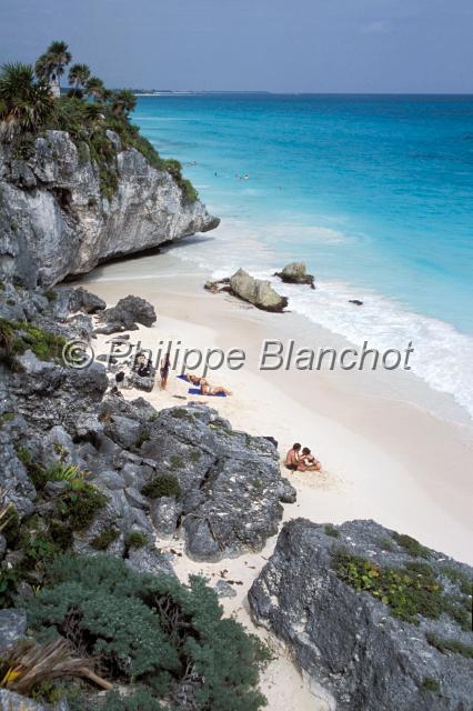 mexique 06.JPG - Plage de TulumYucatan, Mexique